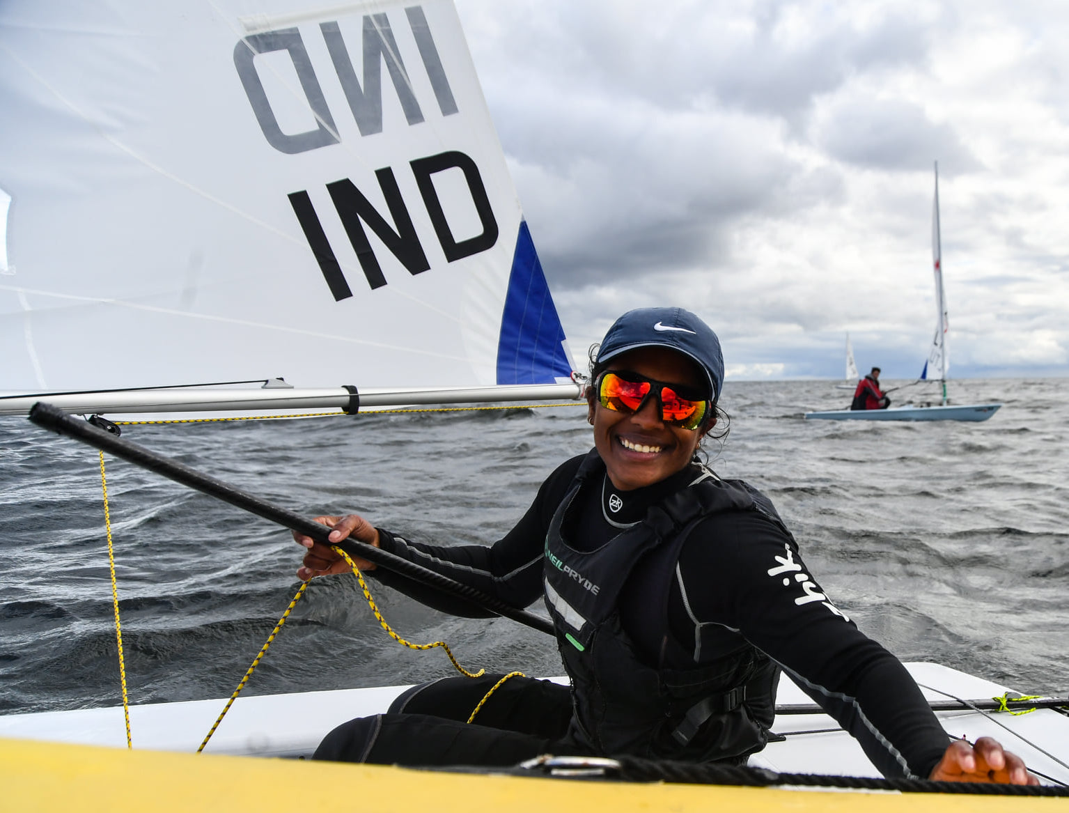 Nethra Kumanan showcases resilience to rise to the top of Laser Radial charts after four races